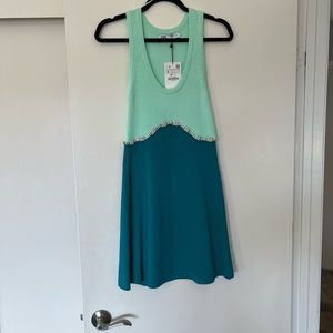 NWT Zara size S mint green / turquoise sleeveless dress.